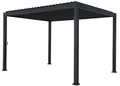 Produktbild: Green Spirit Pergola »Mirador 3 x 3,6 m Basic« Lamellendach Pergola Pavillon Überdachung, (1-tlg), anthrazit, Aluminium, wetterfest - Garten, Terrasse & Outdoor