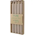 Produktbild: PURE NATURAL WAX Stabkerzen, Sand, WENZEL, 250/23 mm, Brenndauer ca. 10h, plastikfrei, 4 Stück