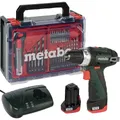 Produktbild: Metabo PowerMaxx BS Basic Set Akku-Bohrschrauber, inkl. Ladegerät und zwei Akkus mit 2000mAh Kapazität