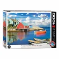 Produktbild: Eurographics Puzzle Fischerhütten in Peggys Cove, Nova Scotia 1000 Teile 68x48cm