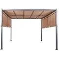 Produktbild: Beliani Pergola, Braun, Schwarz, Metall, 310x215x310 cm, Sonnen- & Sichtschutz, Pavillons & Pergolas, Pergolas