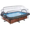 Produktbild: EXIT Wood Pool Braun 300x200x65cm m. Filterpumpe u. Abdeckung