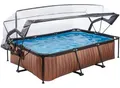 Produktbild: Framepool EXIT, braun, B:200cm H:65cm L:300cm, Schwimmbecken, BxLxH: 200x300x65 cm, mit Kartuschenfilter und Abdeckung