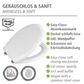 Produktbild: WENKO WC Sitz Klodeckel Toilettendeckel Absenkautomatik Toilettensitz Klo Gubbio