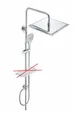 Produktbild: JOHO ‎E3030 Wand-Duschset silber