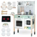 Produktbild: Kinderküche Holz Spielküche Waschmaschine Sound Mikrowelle Zubehör ab 3 Jahre