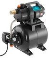 Produktbild: Gardena Hauswasserwerk 3700/4: Pumpe zur Hauswasserversorgung mit 19l Tank, EPDM Membrane und Messing Gewindeeinsätzen, Fördermenge 3.700 l/h, 800 W Motor (09023-20)