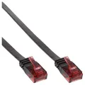 Produktbild: InLine® Patchkabel flach U/UTP Cat.6 schwarz 2m