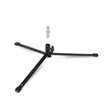 Produktbild: Walimex pro Boden Lampenstativ BL-K 12 cm mit 15 kg Tragkraft, Bodenstativ mit 5/8 Zoll Spigot plus 1/4 und 3/8 Zoll Gewinde, Lichtstativ für Fotostudio und Outdoor