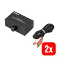 Produktbild: SPEAKA PROFESSIONAL 4 PORT CINCH Audioverteiler Switch Audio HDMI 2 STÜCK