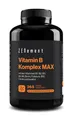 Produktbild: Vitamin B Komplex MAX mit den Vitaminen B1 B2 B3 B5 B6 Biotin Folsäure B12 Ch...