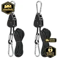 Produktbild: Rope Ratchet 2 Stück Seil Ratsche mit Haken Einstellbar für Garten und Outdoor