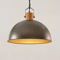 Produktbild: Lindby Pendelleuchte 'Holgar' (Vintage, Industriell) in Grün aus Metall (1 flamm