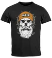 Produktbild: Neverless® Herren T-Shirt Printshirt Moin Skull Windrose Kompass Totenkopf Frontprint Fashion Streetstyle schwarz L