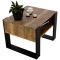 Produktbild: Mat-Haus Couchtisch, Alteiche, Schwarz, Holz, 65x45x53.6 cm, Wohnzimmer, Wohnzimmertische, Couchtische