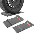 Produktbild: 2X Parkmatte Grau 52 x 25 cm selbstklebend rutschfest Einparkhilfe