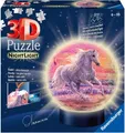 Produktbild: Ravensburger 3D Puzzle 11843 - Nachtlicht Puzzle-Ball Pferde am Strand, 72 Teile