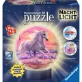 Produktbild: Ravensburger 3D Puzzle Pferde Am Strand Puzzle-Ball Nachtlicht Kinder 72 Teile
