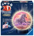 Produktbild: Puzzle - Pferde am Strand, Nachtlicht Puzzleball - 3D - 72 Teile