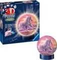 Produktbild: Ravensburger 3D Puzzle 11843 - Nachtlicht Puzzle-Ball Pferde am Strand - ab 6