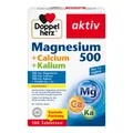 Produktbild: DOPPELHERZ Magnesium 500+Calcium+Kalium Tabletten 100 St.