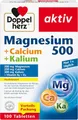 Produktbild: Doppelherz Magnesium + Calcium + Kalium - hochdosiertes Magnesium als Beitrag für die normale Muskelfunktion und das Elektrolytgleichgewicht - 100 Tabletten