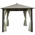 Produktbild: Trendline Seitenteile Für Pavillon Kos 4 Tlg. Taupe Sonnenschutz Pavillonzubehör