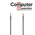 Produktbild: 3.5mm Stereo Audio-Kabel 150cm vergoldet Klinkenstecker Hama Metall
