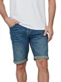 Produktbild: TOM TAILOR Jeans Shorts Herren Stretch Kurz Regular Slim Fit Josh Kurze Hosen Bermuda Shorts Sommer Denim Einfarbig Blau w38, Größe:W 38, Farbe:Clean Mid Stone Blue Denim (10113)