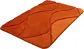 Produktbild: Kleine Wolke Badematte Fiona, Höhe 20 mm, rutschhemmend beschichtet, fußbodenheizungsgeeignet, Polyacryl, rechteckig, Badteppich, modernes Wellen Design, Hoch-Tief Effekt, waschbar