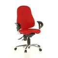 Produktbild: SP Topstar Wellnessstuhl / Bürostuhl SITNESS 10 Stoff rot Chrom