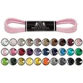 Produktbild: Mount Swiss Schnürsenkel Mount Swiss Luxury-Schnürsenkel gewachst, Rundsenkel für Business- rosa 110 cm / Durchmesser 3mm