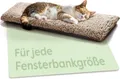 Produktbild: Knupis Tierdecke Fensterliege für Katzen Selbstwärmende Fensterbankmatte 90x28 cm Braun, Polyester, Rutschfest, selbstwärmend, waschbarer Bezug, nachhaltig, tragbar