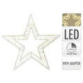 Produktbild: Koopman LED-Weihnachtsstern 38?cm, 960 LEDs, Timer, IP44, Metall-Drahtstern, AMZ105200