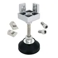 Produktbild: SCHMIDT systemprofile Fußverbinder 40x40mm Nut 8 Stellfuß M8 höhenverstellbar Nivellierfuß Standfuß Aluprofil-Zubehör