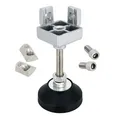 Produktbild: Stellfuß Fußverbinder 40x40 mm Nut 8 Standfuß M8 Aluminium Profil Nivellierfuß