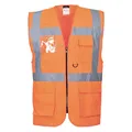 Produktbild: Portwest Warnweste Berlin Executive, leuchtorange, EN ISO 20471, 100% PL, Gr. XL (65797117)