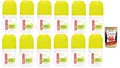 Produktbild: 12x Borotalco Deodorant Roll On Active Giallo alkoholfrei und mit Talkum mit Anti-Geruchs-Molekülen, 48h, Duft nach Zeder und Limette, 50 ml + Italian Gourmet Polpa 400g