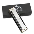 Produktbild: Mundharmonika C-Dur Harmonica mit Box 10-Loch Mundharmonika für Student, Fort...