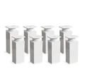 Produktbild: sossai® Möbelfuß Design-Möbelfüße, 4er & 8er Set, höhenverstellbar MFV1, Farbe: Weiß, (8-St), Farbe: Weiß