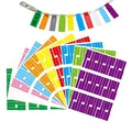 Produktbild: Kabeletikett, 300 Stück Aufkleber kabel etiketten, 10 Farben, Reißfest Kabelbeschriftung, Wasserfest Kabelbeschriftung