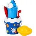 Produktbild: Simba 107114607 Sandspielzeug Space Baby Eimergarnitur, mit Eimer, Gießkanne, Sieb, Schaufel, 6 Teile