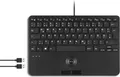 Produktbild: Perixx PERIBOARD-526 H DE Kabelgebundene Mini-USB-Tastatur mit Trackball - Scherentasten - Tastatur - Touchpen - Optisch - QWERTZ - USB 2.0 (PERIBOARD-526 H DE)