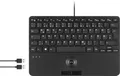 Produktbild: Perixx PERIBOARD-526 H DE USB Tastatur Deutsch, QWERTZ Schwarz USB-Hub, mit Trackball
