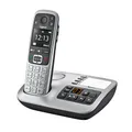 Produktbild: Gigaset E560A - Schnurloses Senioren DECT-Telefon - Mobilteil mit Anrufbeantworter - Farb-Display - Freisprechfunktion, Grosse Tasten, Telefon mit SOS Taste, Analog Telefon, platin [Deutsche Version]