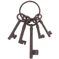 Produktbild: Esschert Design 5er Schlüsselbund mit Rostfinish - Gusseisen