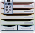 Produktbild: Exacompta Schubladenbox BIG BOX MAXI Weiß Harlekin 6 Schubladen für A4 und A4+