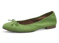 Produktbild: Ballerina TAMARIS, Damen, Gr. 37, grün (apfelgrün), Textil, Ziegenveloursleder, Schuhe Ballerina, Blockabsatz, Businessschuh, Schlupfschuh mit süßer Zierschleife