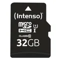 Produktbild: Intenso Premium microSDHC 32GB Class 10 UHS-I Speicherkarte inkl. SD-Adapter (bis zu 90 MB/s), schwarz