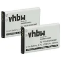 Produktbild: vhbw 2X Akku Ersatz für Siemens V30145-K1310K-X447-0-HY, V30145-K1310K-X447 für schnurlos Festnetz Telefon (1050 mAh, 3,7 V, Li-Ion)